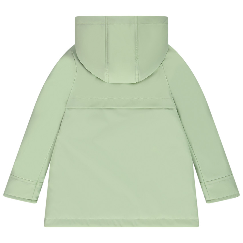 Parka goma lisa impermeable y acolchada para niña 