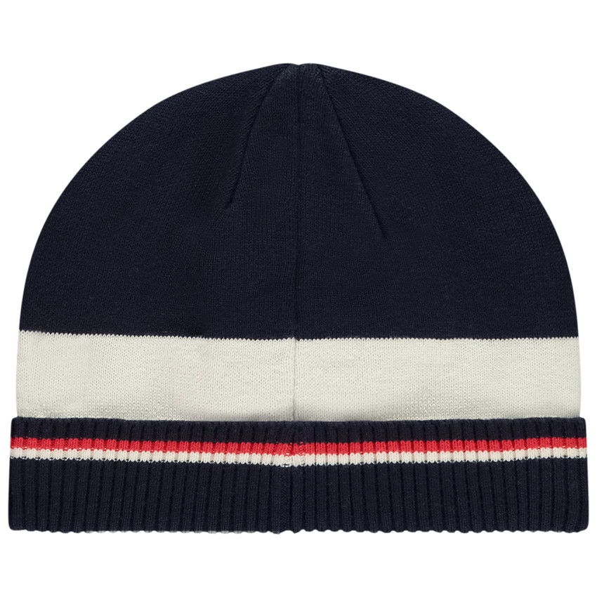 Gorro de punto con forro y badge de dinosaurio para bebé niño 