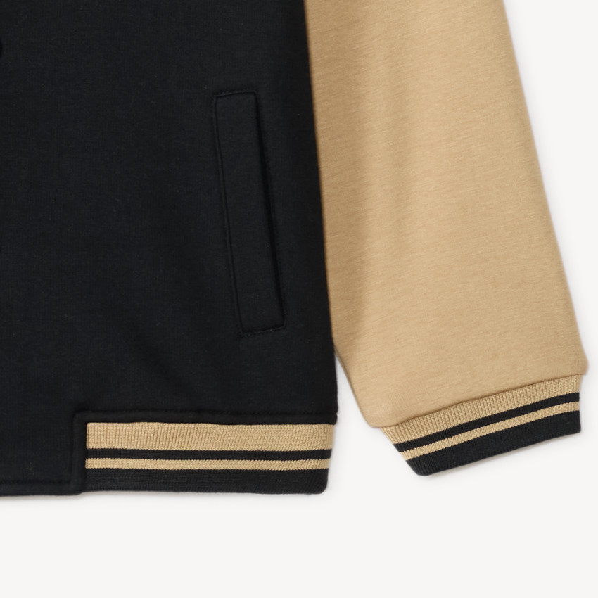 Sudadera tipo teddy con capucha para niño con bordado de baloncesto 