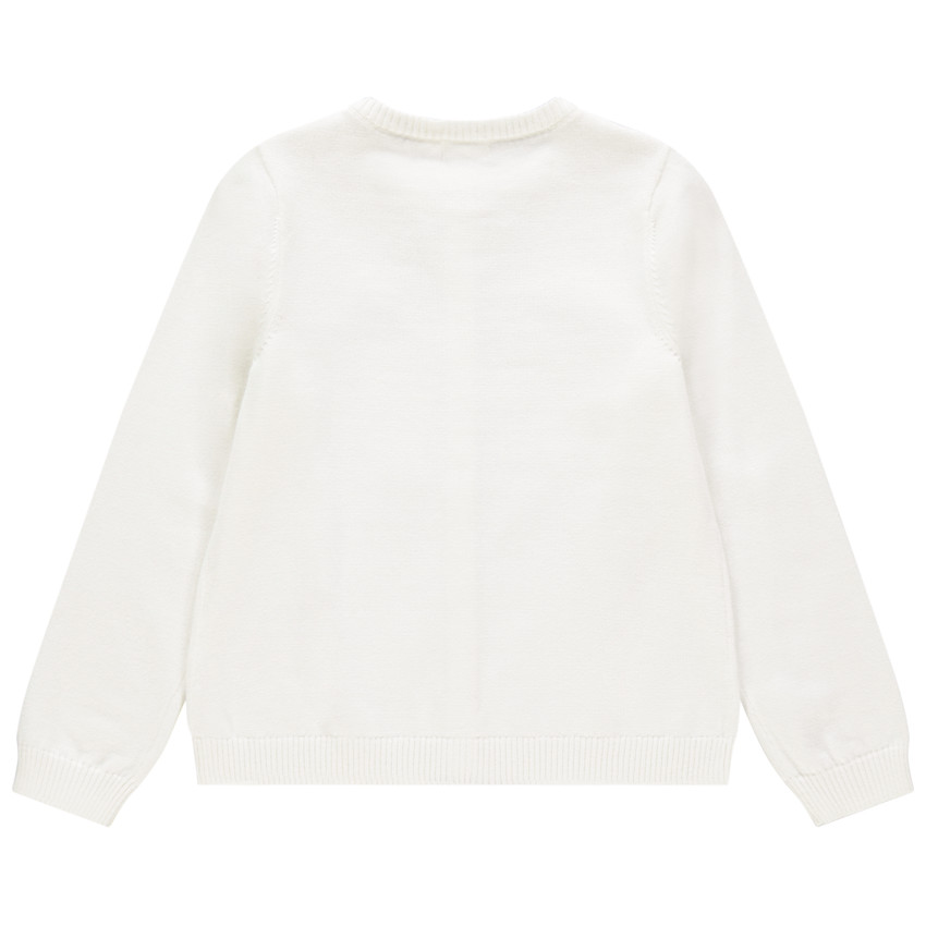 Chaqueta de punto con cerezas de lentejuelas 