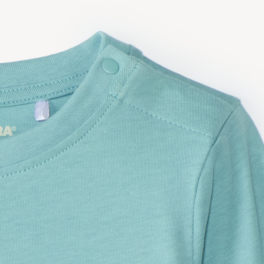 Playera de manga larga para bebé niño con estampado divertido 