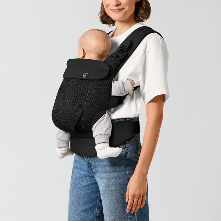 Mochila portabebés Amya 0-3 años Magic Black 