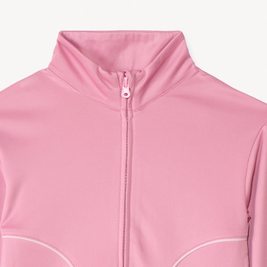 Conjunto de chándal liso de punto para niña 