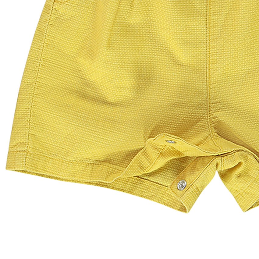 Salopette courte avec noeud fantaisie pour bébé fille  Additional Salopette courte avec noeud fantaisie pour bébé fille