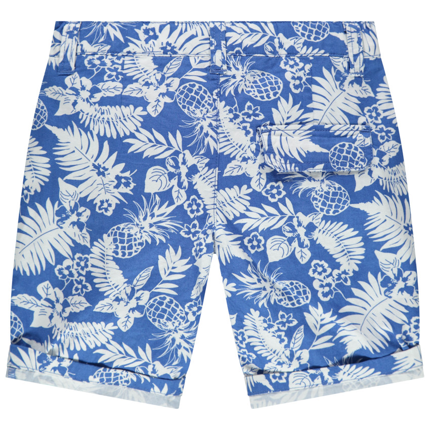 Bermudas de tela con estampado vegetal all over  Additional Bermudas de tela con estampado vegetal all over
