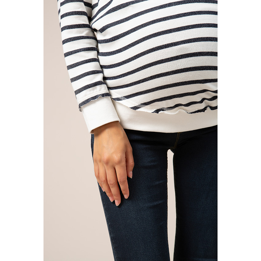 Sudadera de maternidad estilo marinero 