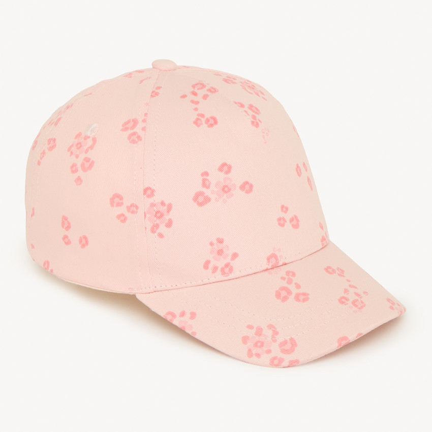 Gorra ajustable con estampado floral para niña bebé 