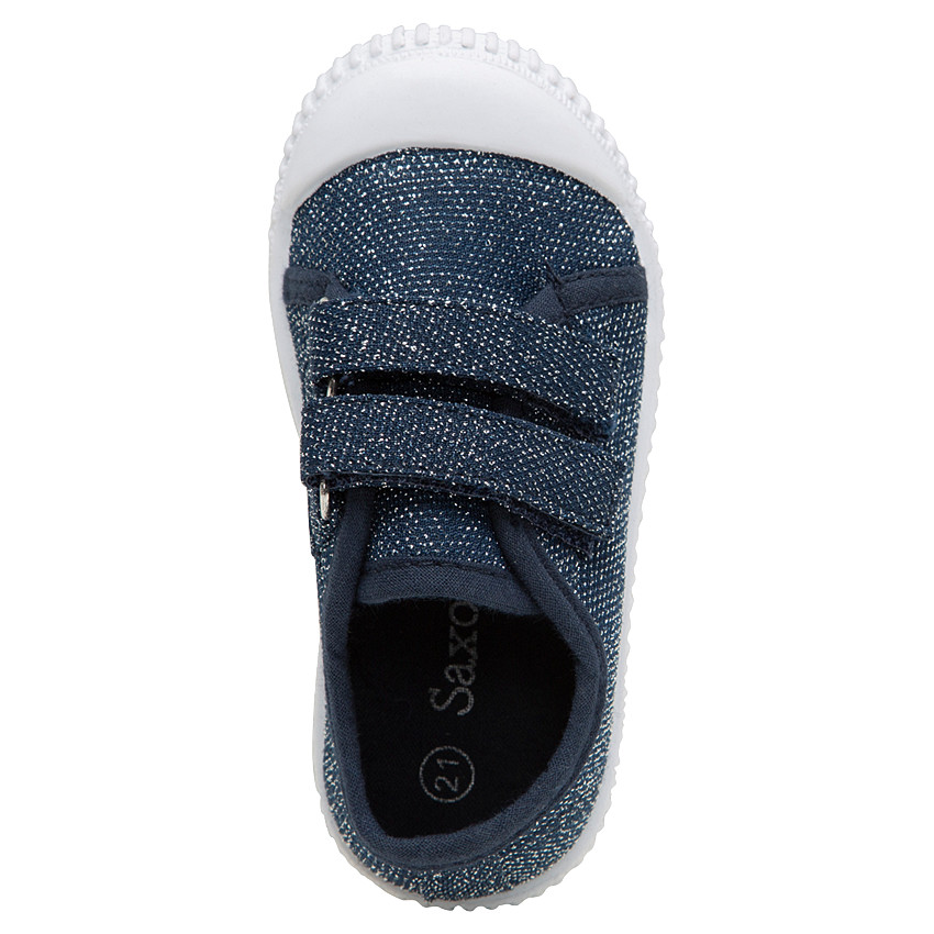 Zapatillas bajas de lona mezclada con hilos brillantes del 20 al 23 