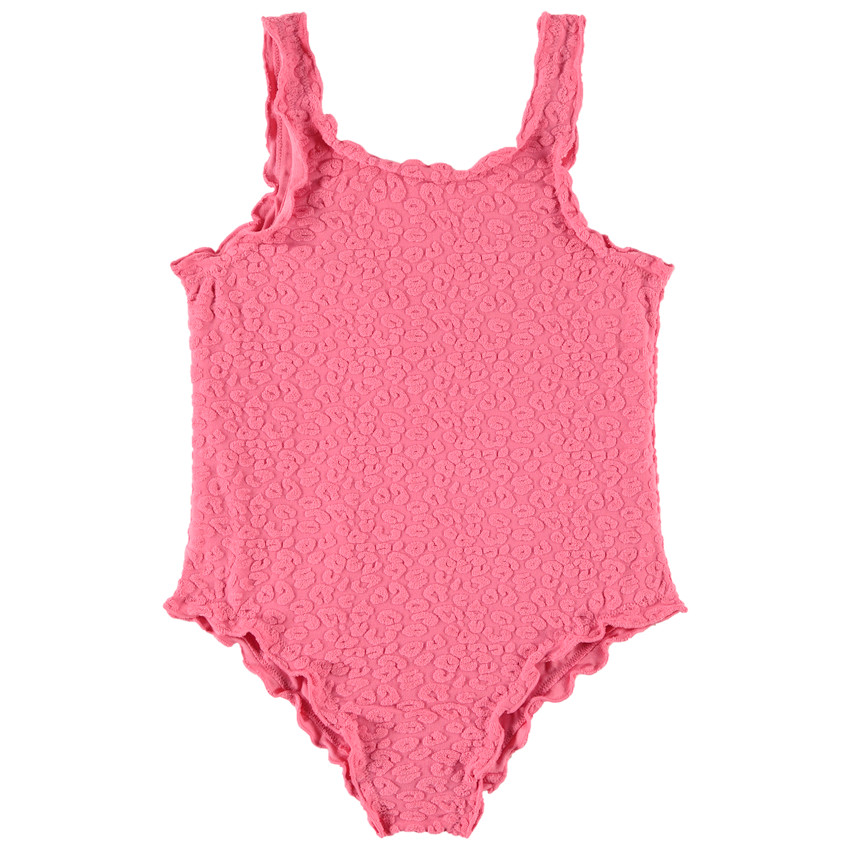 Bañador de una pieza liso con motivo animal en relieve para niña  Additional Bañador de una pieza liso con motivo animal en relieve para niña