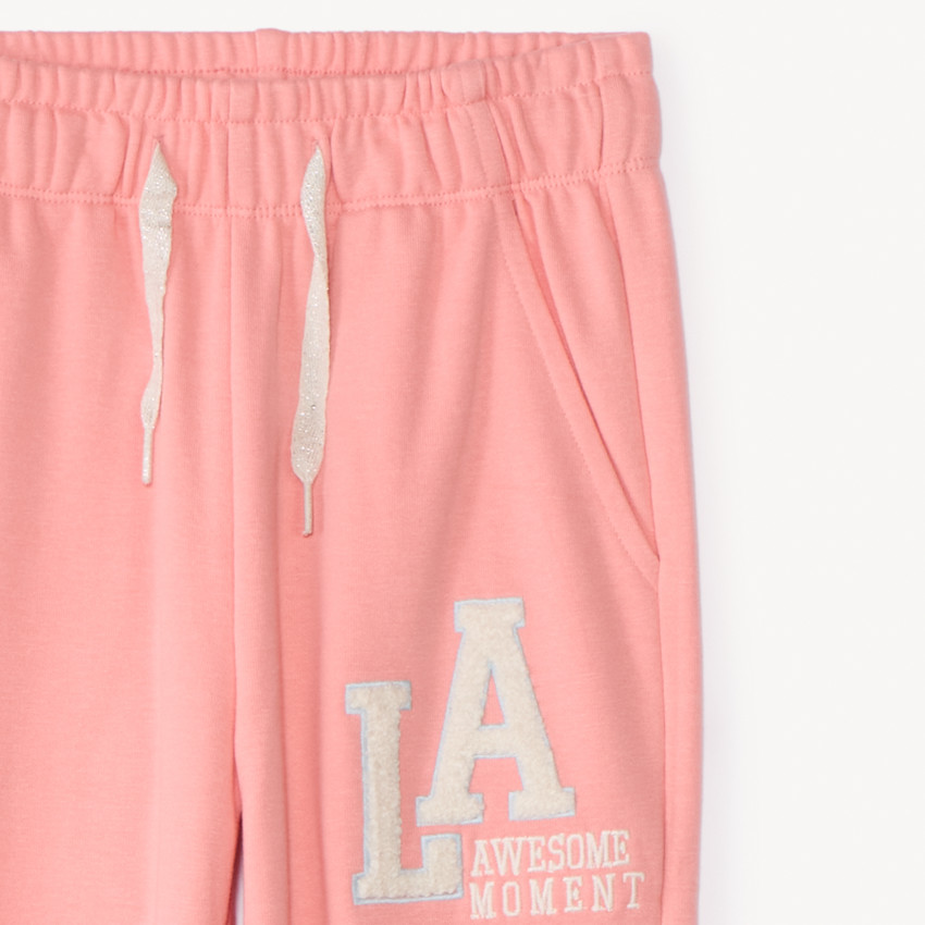 Sudadera holgada de felpa con efecto de bloques de color para niña 