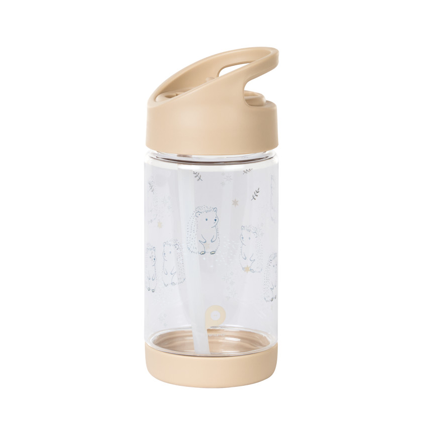 Botella de agua erizo con pajita retráctil - 400 ml 