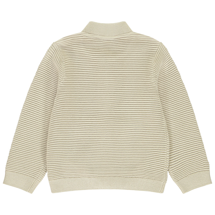 Chaleco de punto fantasía efecto color block para bebé niño 