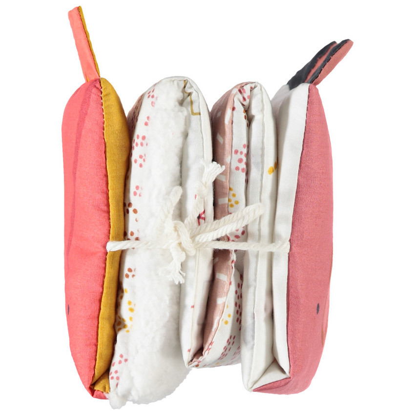 Libro de tela desplegable para bebés - Animales Étnicos 