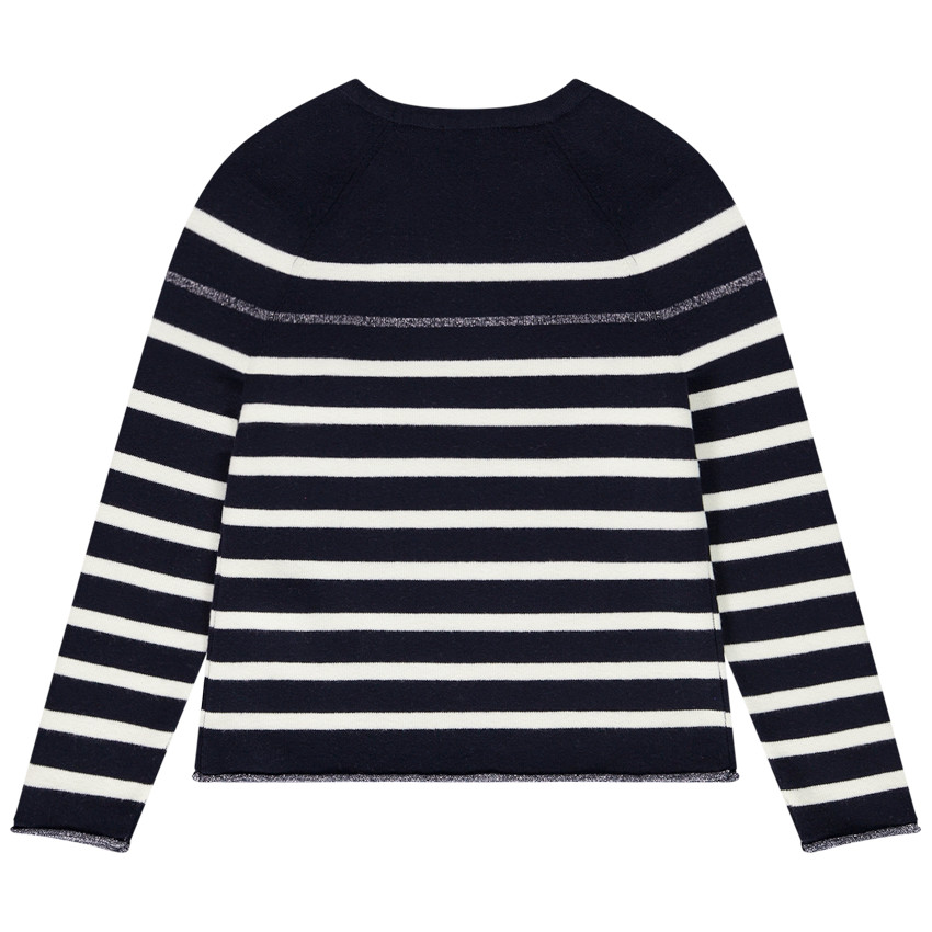 Jersey marinero con nudos fantasía para niña 