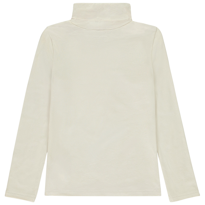 Pelele de niña con estampado de flores y strass en el cuello alto 