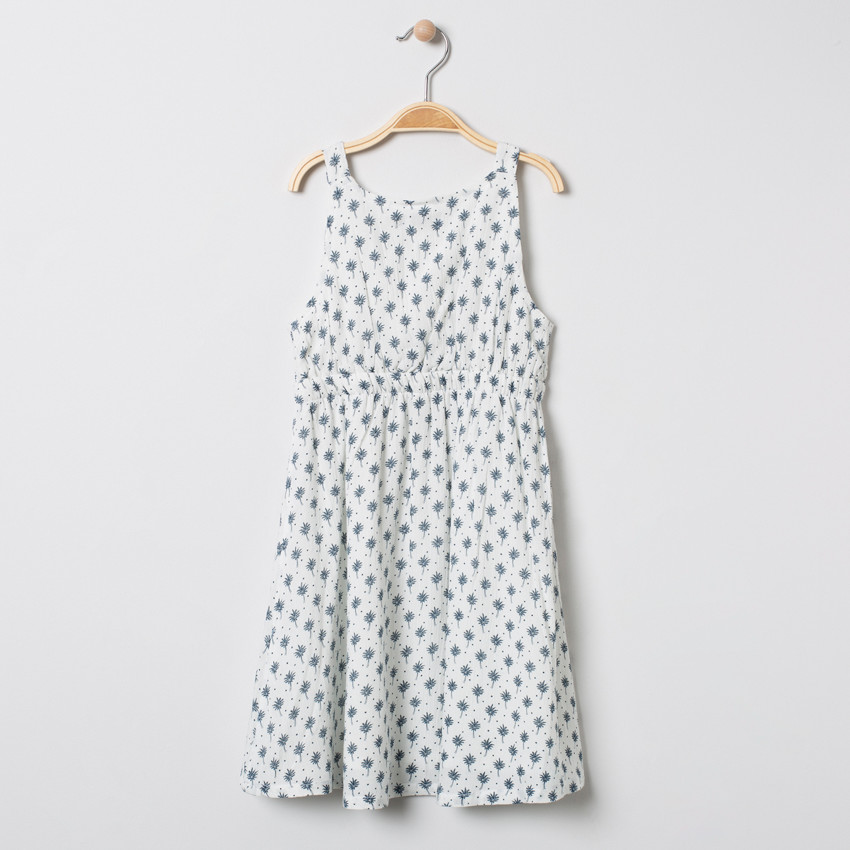 Vestido tirantes estampado vegetal all-over 