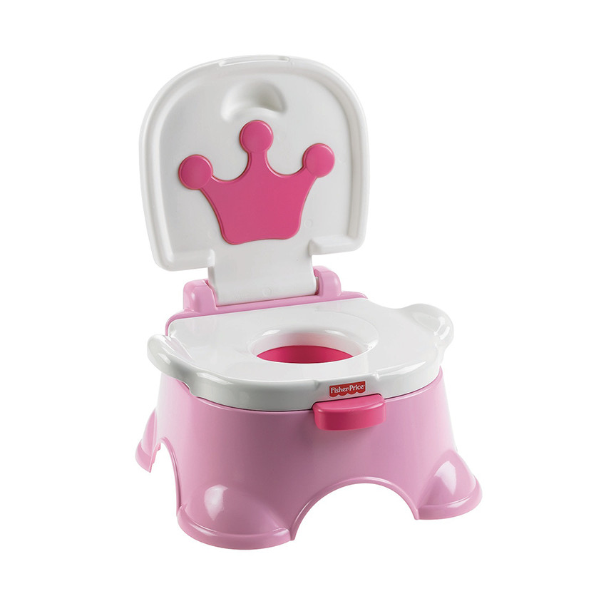 Petit pot et marchepied Potty Princess - Rose 