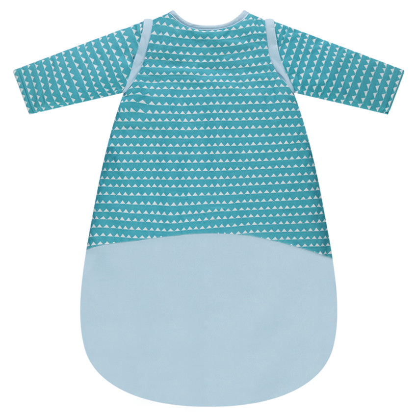 Saco de dormir de popelina con mangas extraíbles y estampado de cocodrilo 