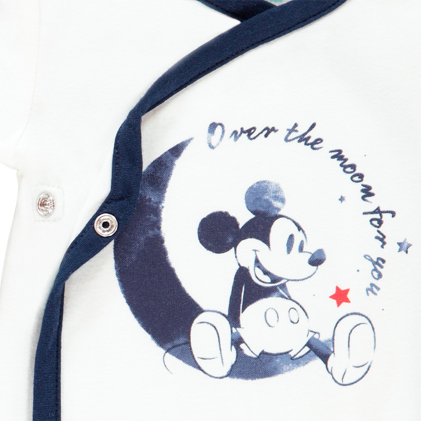 Lot de 3 bodies manches courtes print Mickey Disney pour bébé garçon Main Lot de 3 bodies manches courtes print Mickey Disney pour bébé garçon