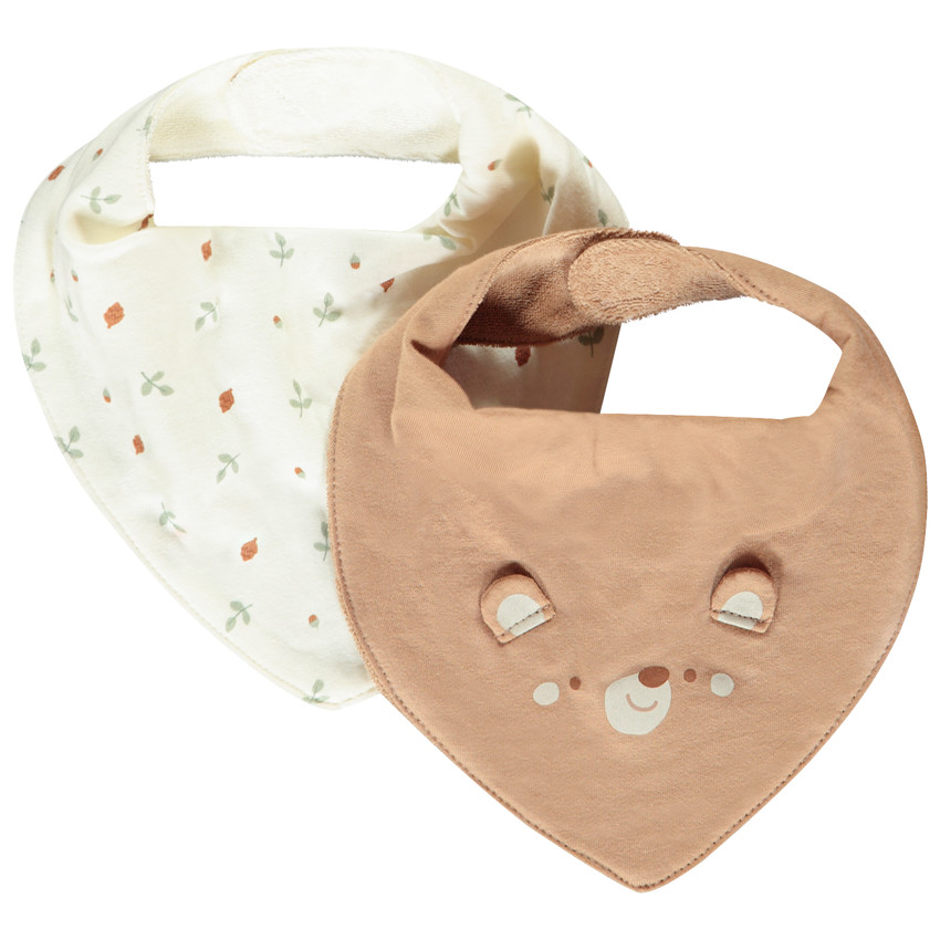 Pack de 2 baberos bandana de jersey Rey de los Bosques 