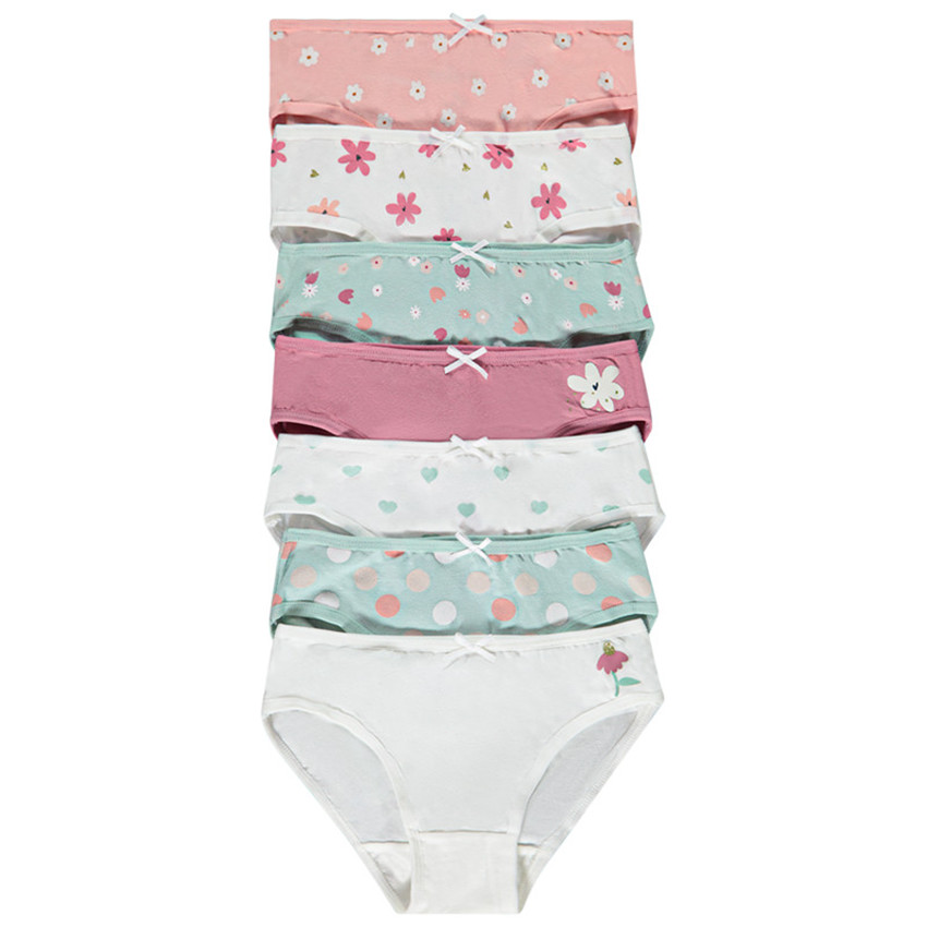 Juego de 7 braguitas de fantasía para niña 