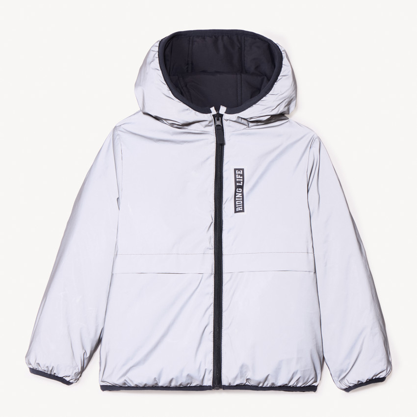 Cortavientos reversible reflectante para niño 