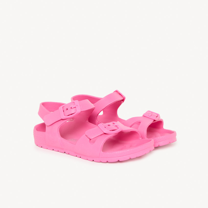 Sandalias de playa suaves con hebillas para niña 