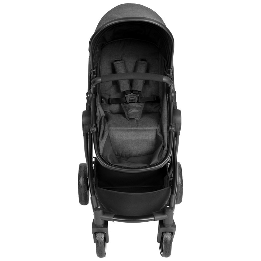 Poussette duo Théa 2 en 1 gris chiné/noir 
