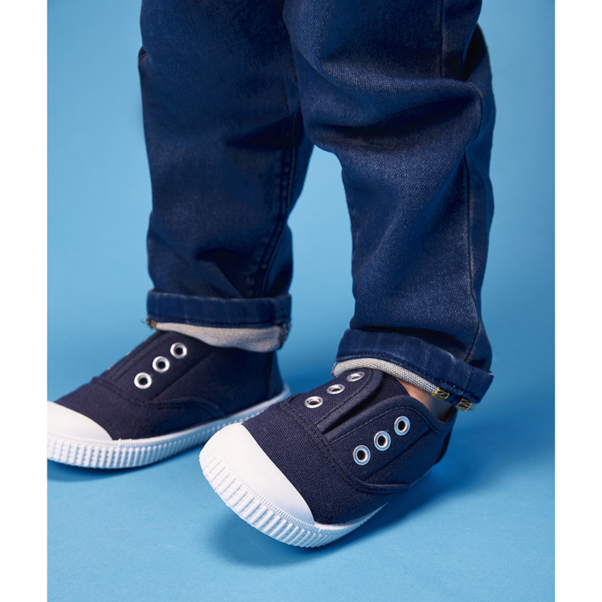 Jean en denim avec print en relief voilier pour bébé garçon 