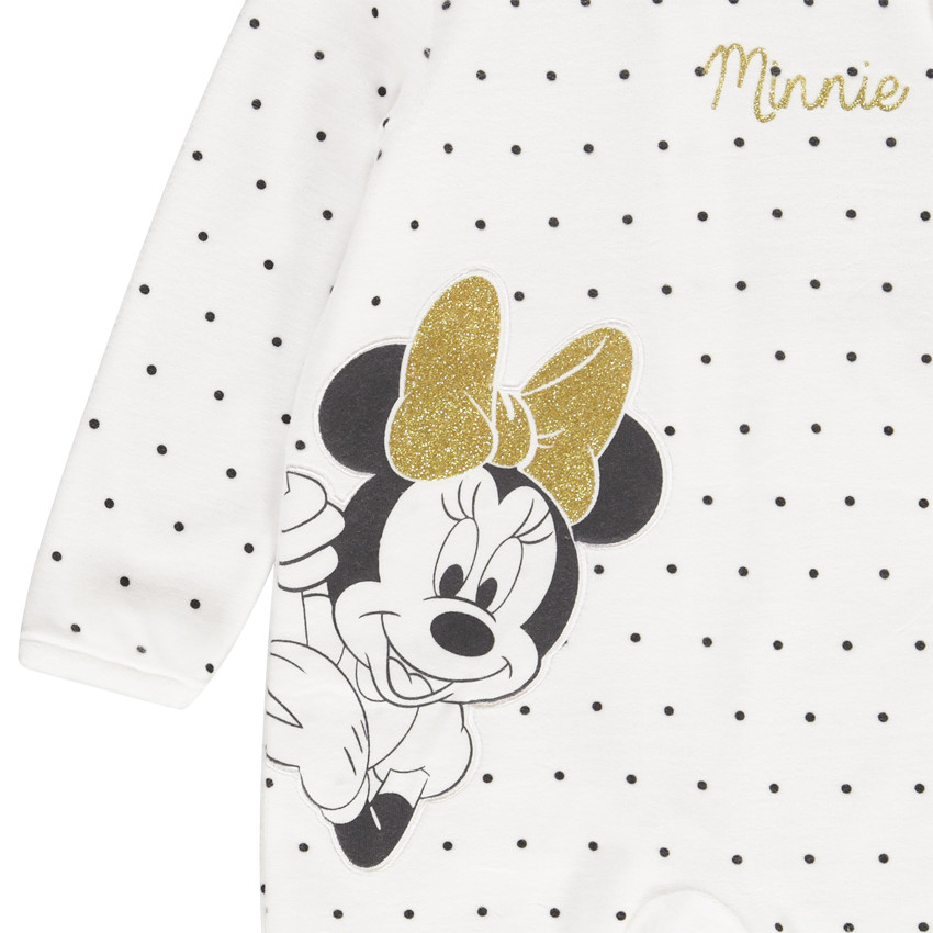 Pijama de terciopelo con launres all over y estampado de Minnie Disney 