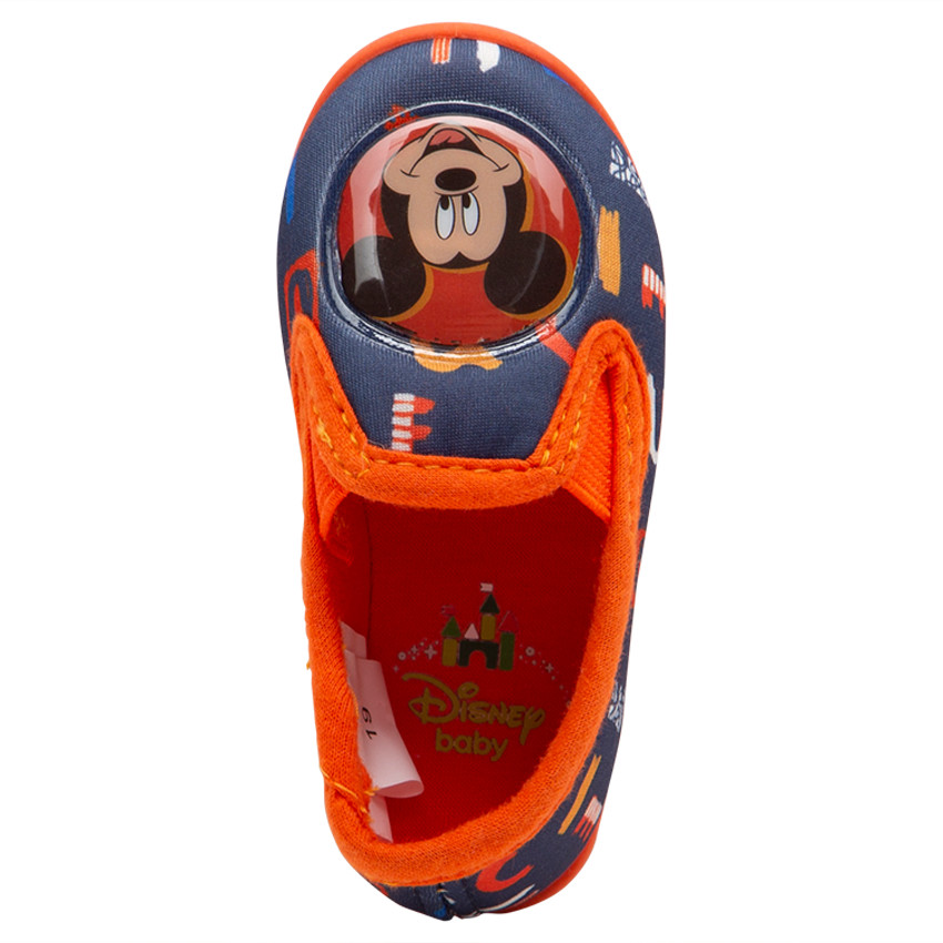 Zapatillas bajas elásticas con parche plastificado Mickey Disney  