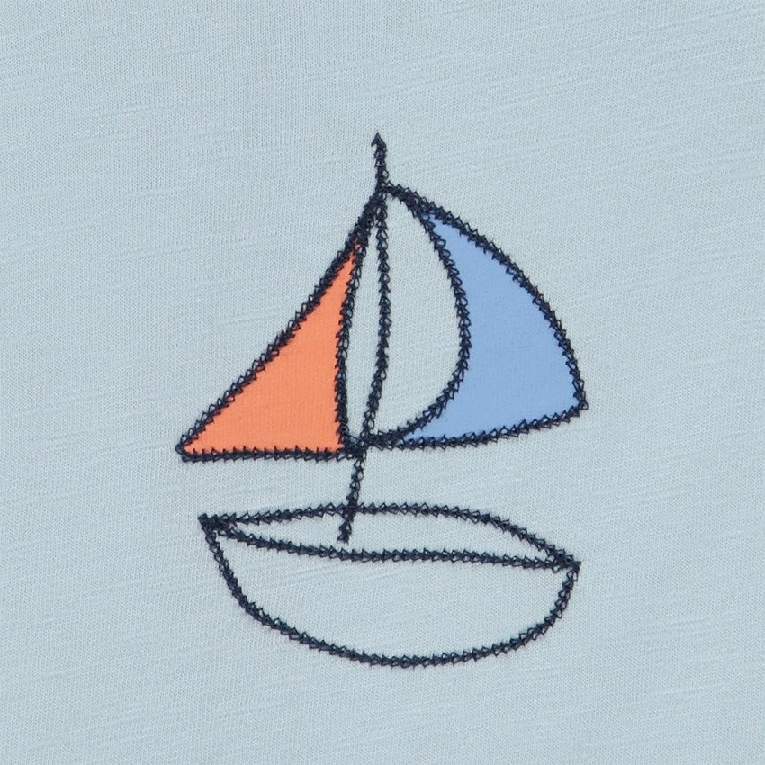 Conjunto 2 piezas con motivos de velero para bebé niño 