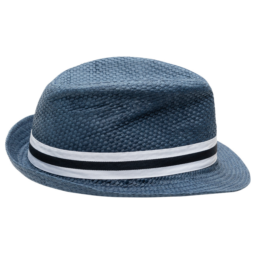 Borsalino azul con cinta de rayas  Additional Borsalino azul con cinta de rayas
