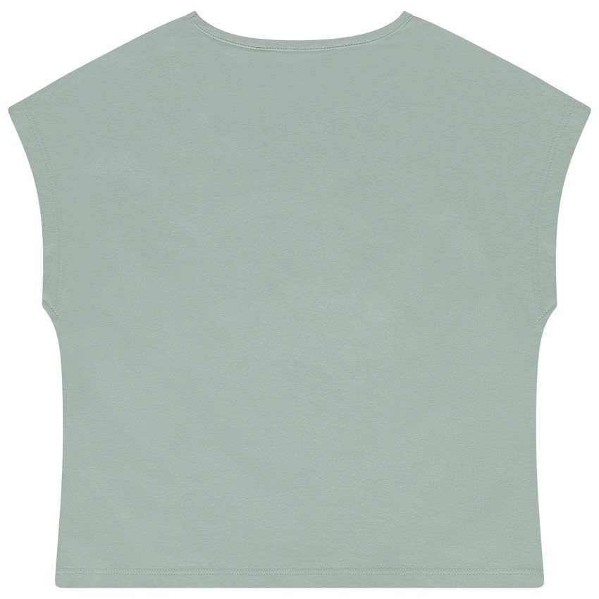 Camiseta de manga corta con bordados efecto 3D para niña  Additional Camiseta de manga corta con bordados efecto 3D para niña