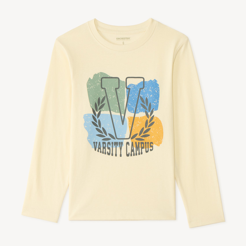 Camiseta de manga larga con estampado niño 