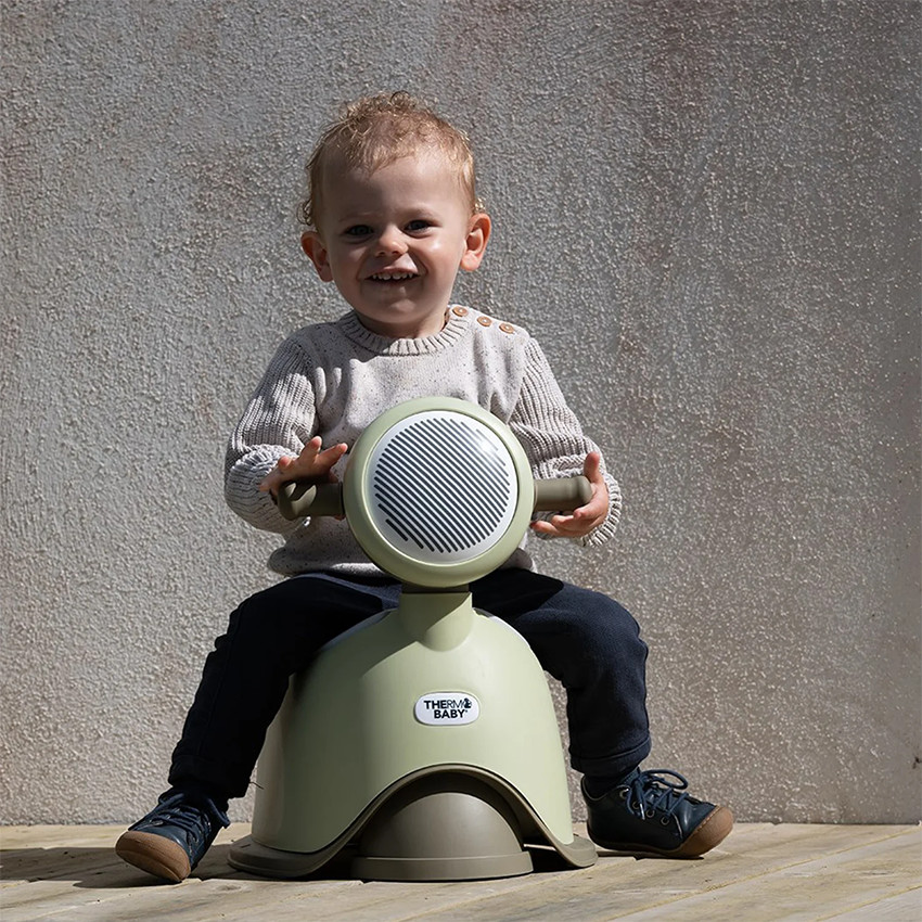 Pot Scooter rétro vert olive 