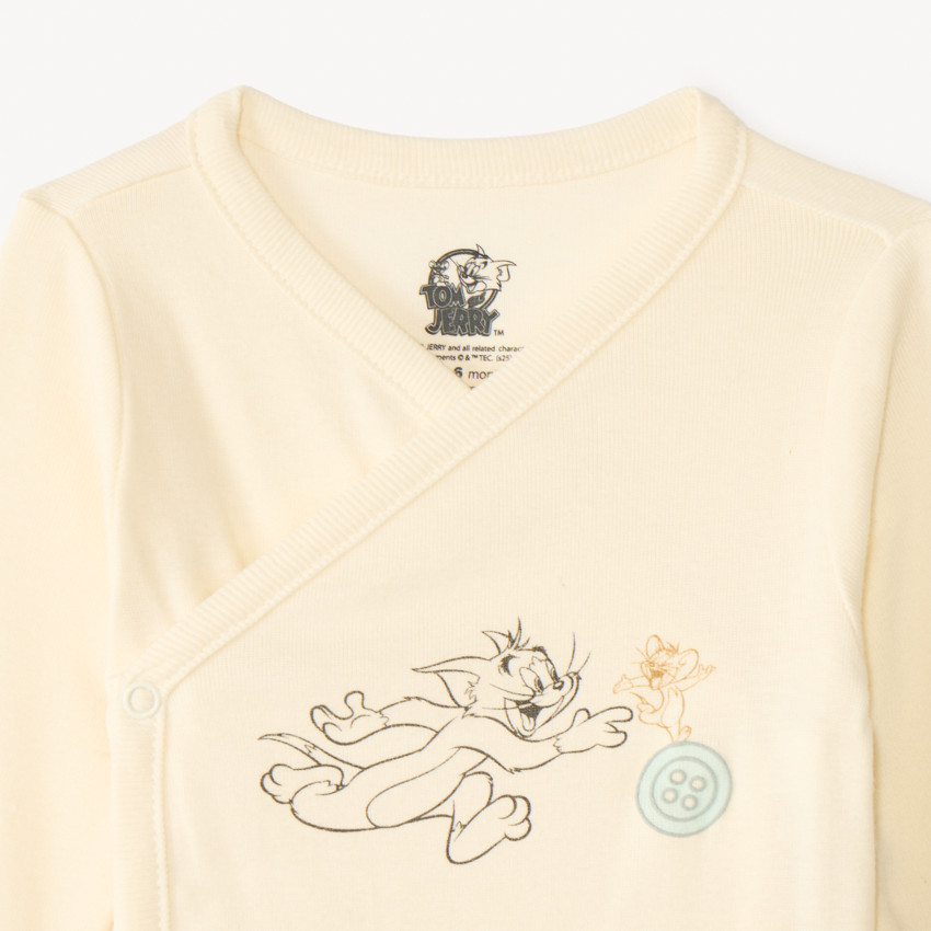 Lote de 3 bodies de manga larga de Tom & Jerry Warner para bebé niño con aberturas diferentes según la edad. 