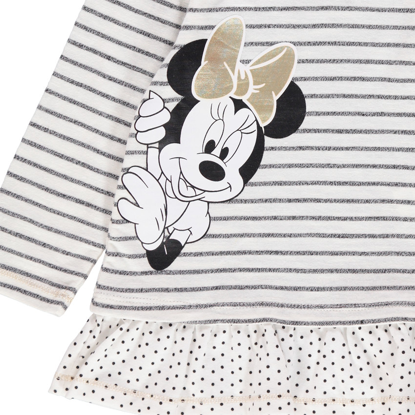 Túnica de manga larga a rayas con estampado Minnie Disney 