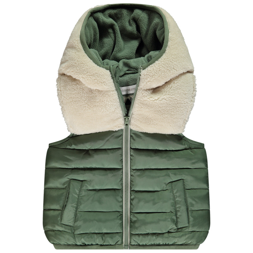 Chaleco sin mangas de sherpa para bebé niño 