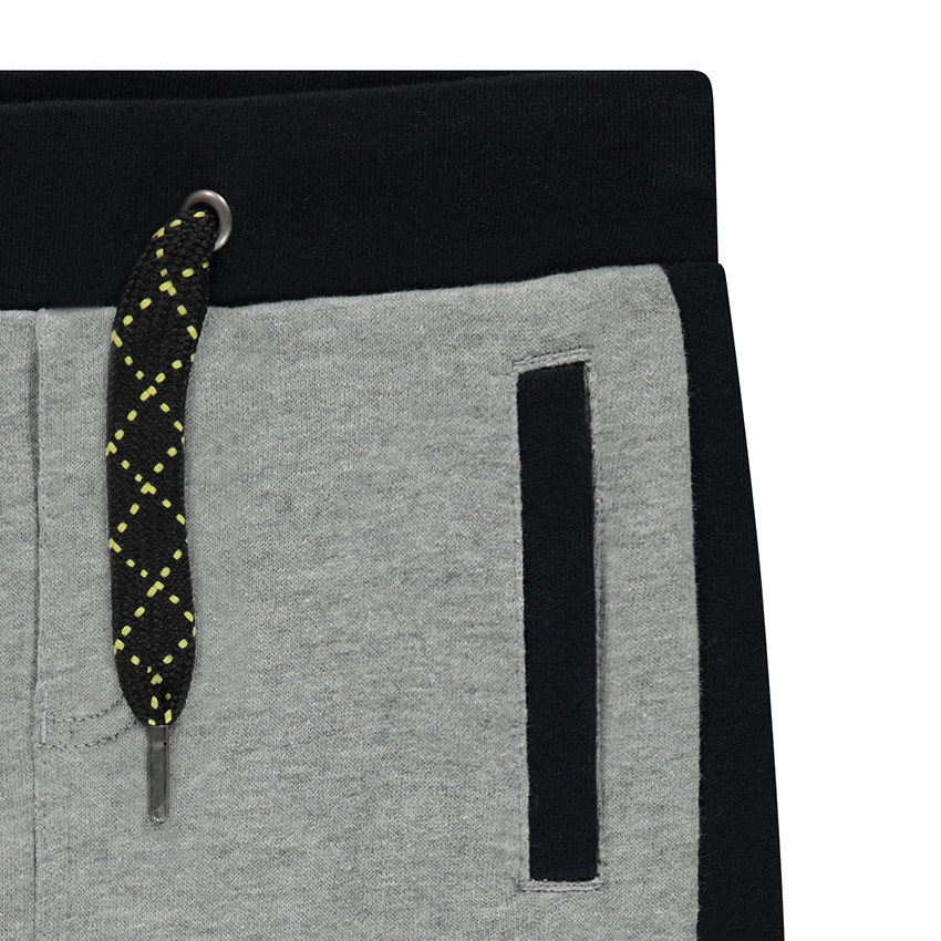 Pantalón de chándal de felpa bicolor 