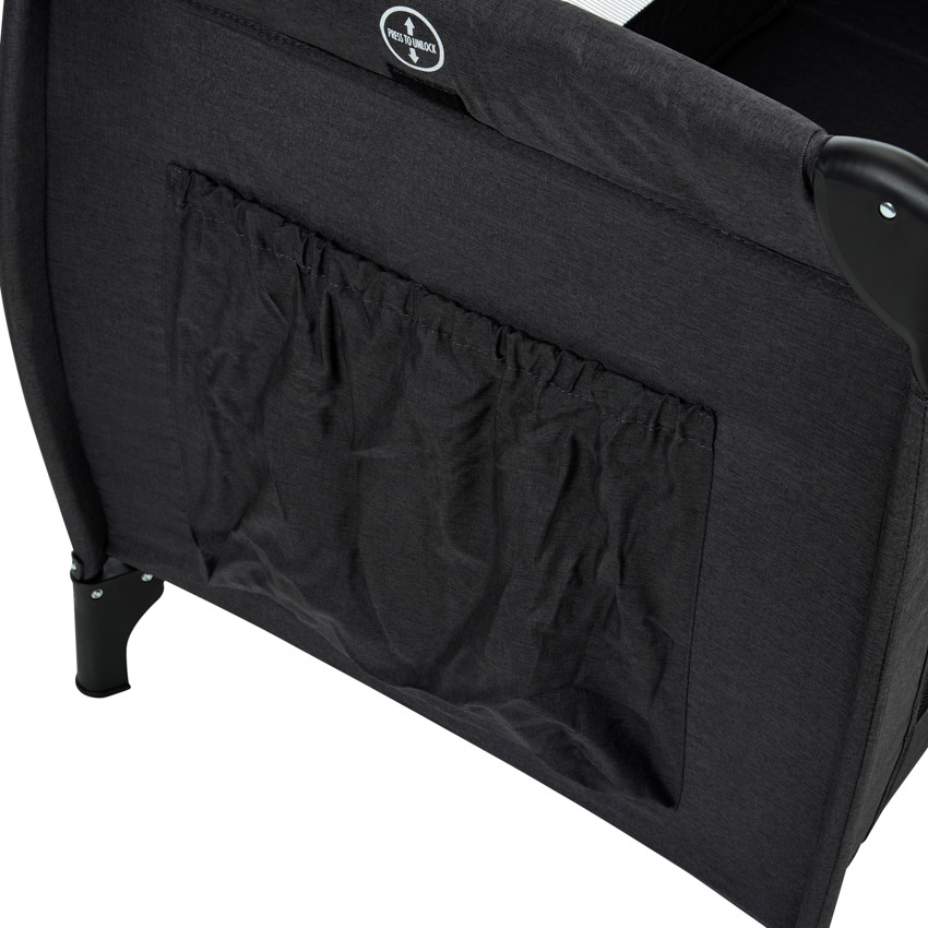 Cuna de viaje con accesorios Top All In negro 