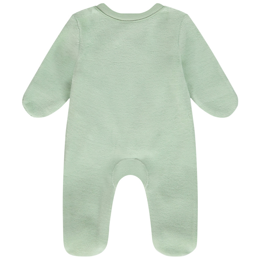 Pelele de terciopelo efecto corazón para bebé prematuro 