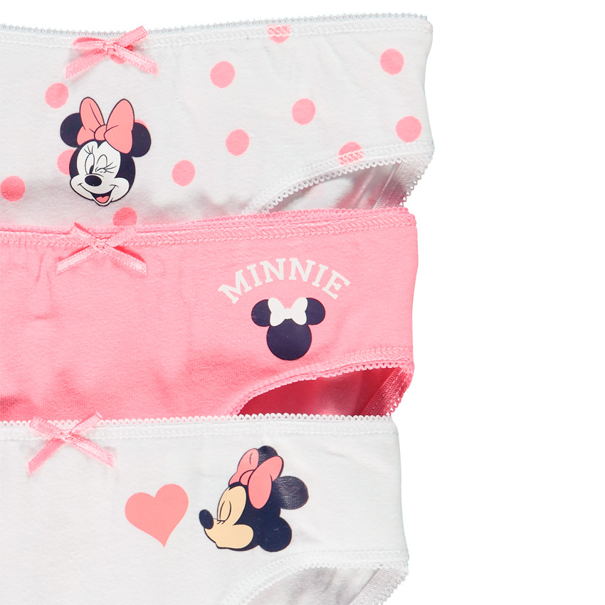 Pack de 3 culottes de algodón con estampado de Minnie Disney  Additional Pack de 3 culottes de algodón con estampado de Minnie Disney