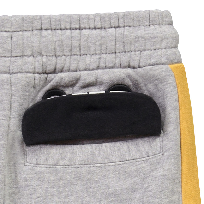 Conjunto en lana con sudadera color block divertida + pantalón de chándal para niño 