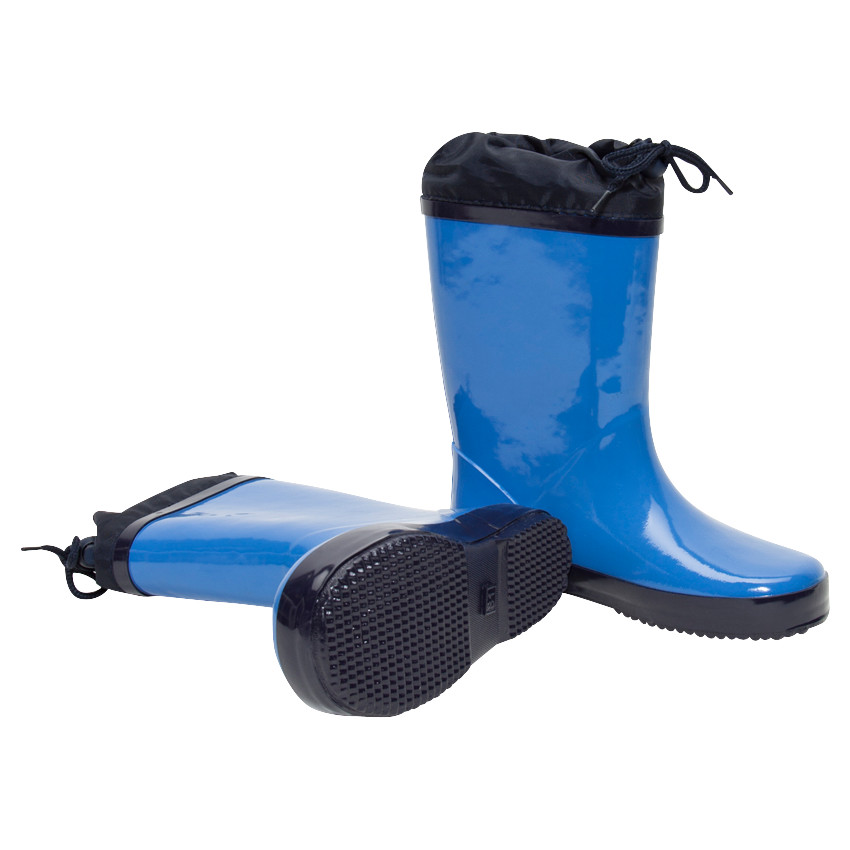 Botas de lluvia lisas con fuelle impermeable 