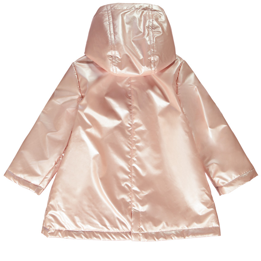 Parka goma repelente al agua efecto nacarado para bebé niña 