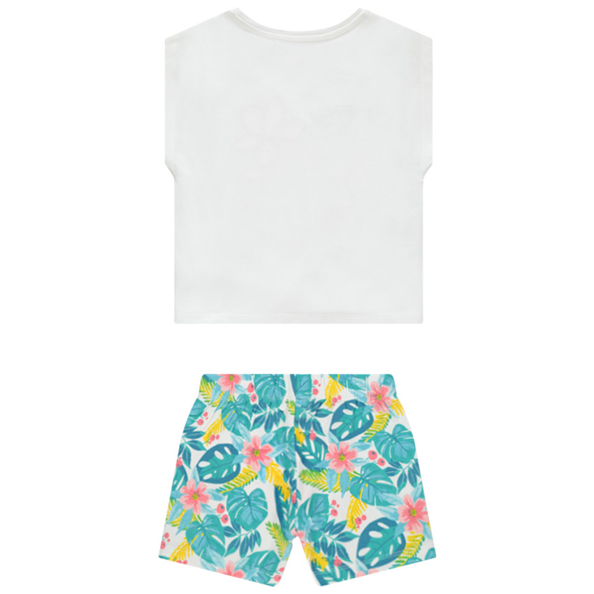 Ensemble avec t-shirt à nouer et short à imprimés esprit jungle  Additional Ensemble avec t-shirt à nouer et short à imprimés esprit jungle