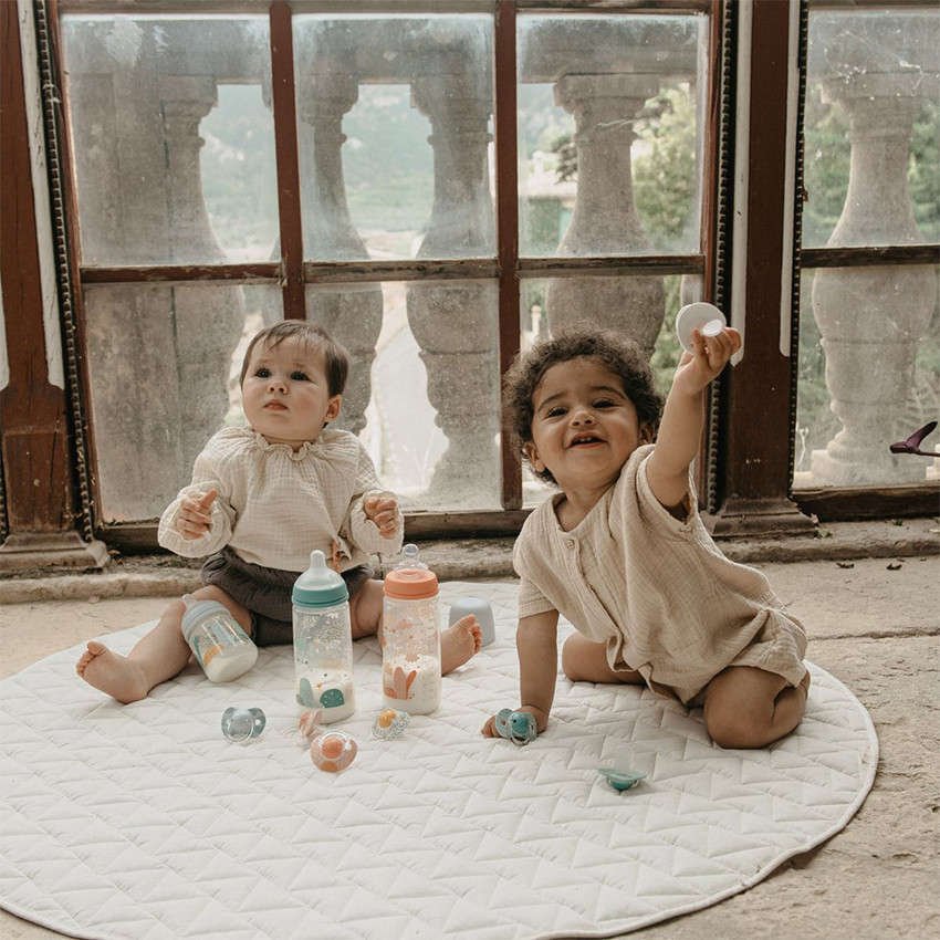 Attache-sucette ruban Dreams rose 