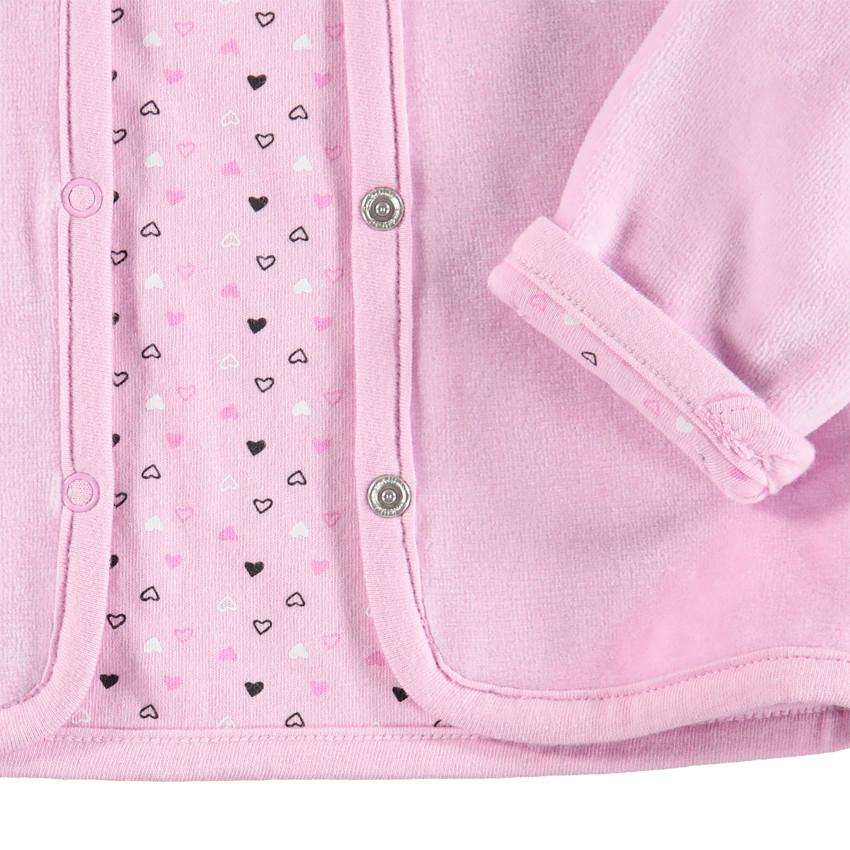 Conjunto de túnica de manga larga, chaqueta y calzón 