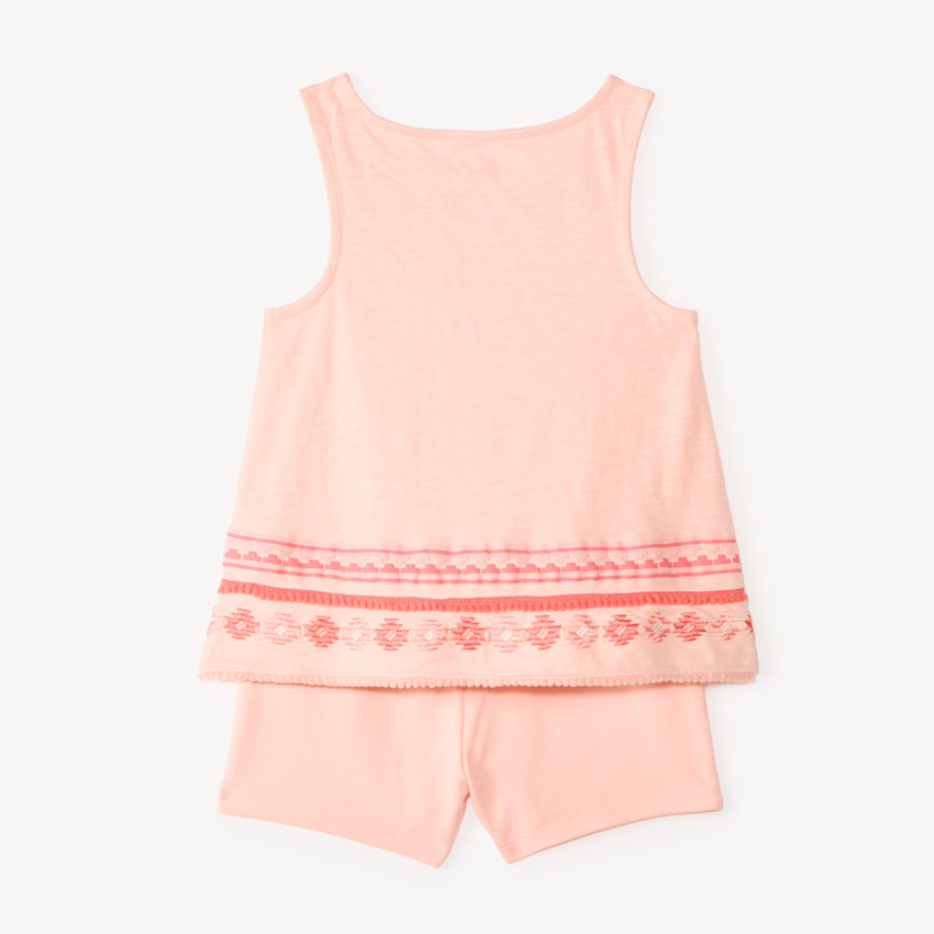 Conjunto de 2 piezas: camiseta sin mangas + shorts de Minnie Disney para niña. 